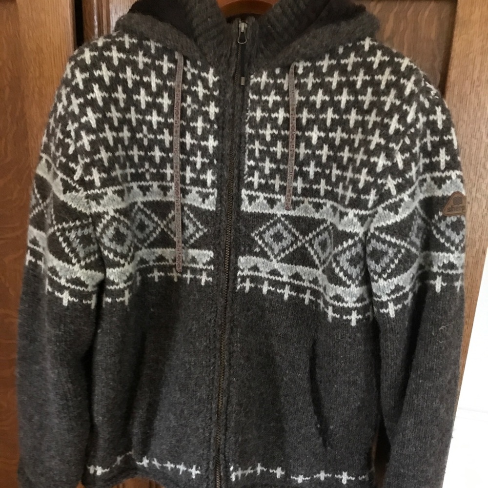 One of a kind Nepalese hand woven wool coat